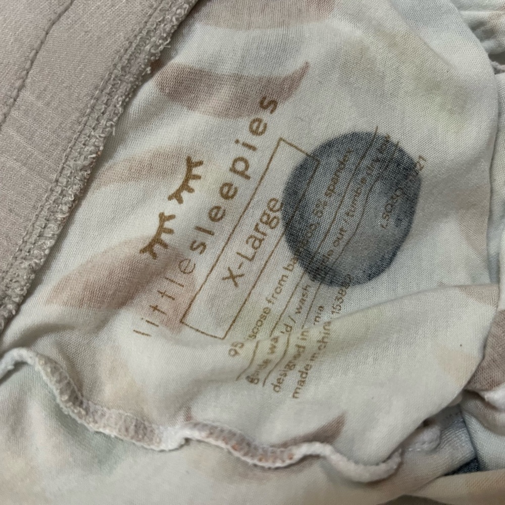 Little Sleepies Luna Neutral Bamboo Pajama Set size Large XL - Picture 7 of 7